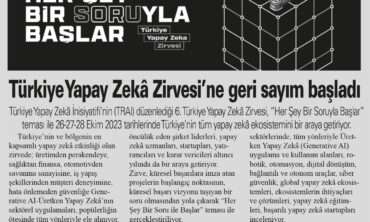 YeniGün Gazetesi: Türkiye Yapay Zekâ Zirvesi’ne Geri Sayım Başladı